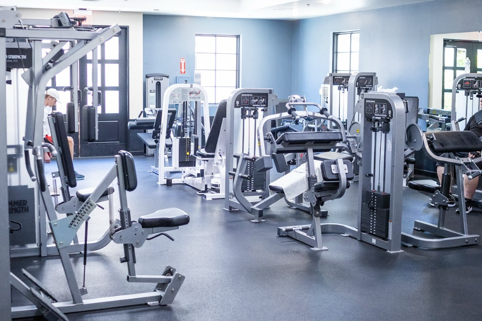 The Paseo Club fully equipped fitness center with strength machines